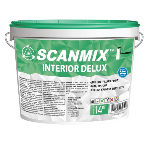 Краска дисперсионная Scanmix Interior Deluxe 