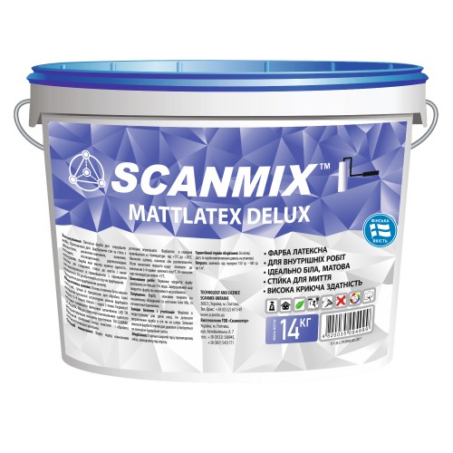 Фарба латексна Scanmix Mattlatex Deluxe
