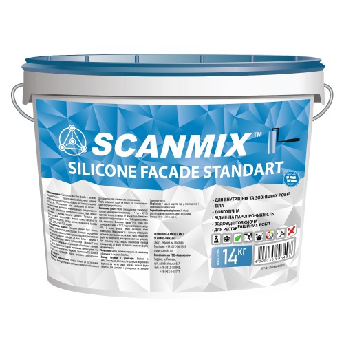 Краска фасадная силиконовая Scanmix Silicone Fasade Standart 