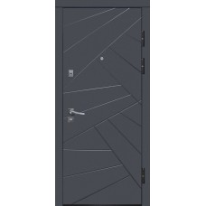 Двери металлические Riccardi (URBAN 1-А) графит матовый/дуб ash line BG  Двери металлические Riccardi (URBAN 1-А) графит матовый/дуб ash line BG