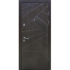 Двері металеві Riccardi (URBAN 1-В) дуб wenge/дуб bianco line MS Двері металеві Riccardi (URBAN 1-В) дуб wenge/дуб bianco line MS