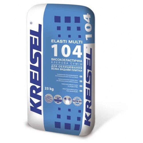 Клей для плитки высокоэластичный Kreisel Elasti Multi 104, 25 кг