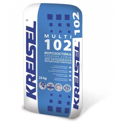 Клей для плитки морозостійкий Kreisel MULTI 102, 25 кг