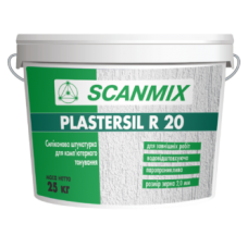 Штукатурка декоративная Scanmix PLASTERSIL R 20 25 кг  Штукатурка декоративная Scanmix PLASTERSIL R 20 25 кг