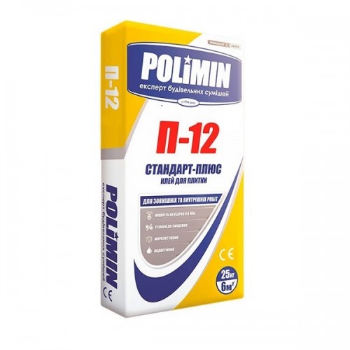 Клей для плитки Polimin П-12 25 кг