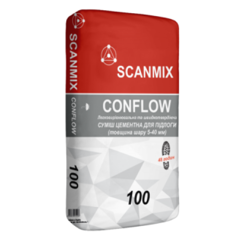 Легковирівнювальна суміш для підлоги Scanmix CONFLOW 100, 25 кг