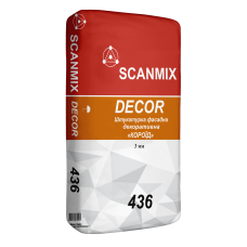 Штукатурка декоративная Scanmix DEKOR "короед" 3 мм 25 кг Штукатурка декоративная Scanmix DEKOR "короед" 3 мм 25 кг