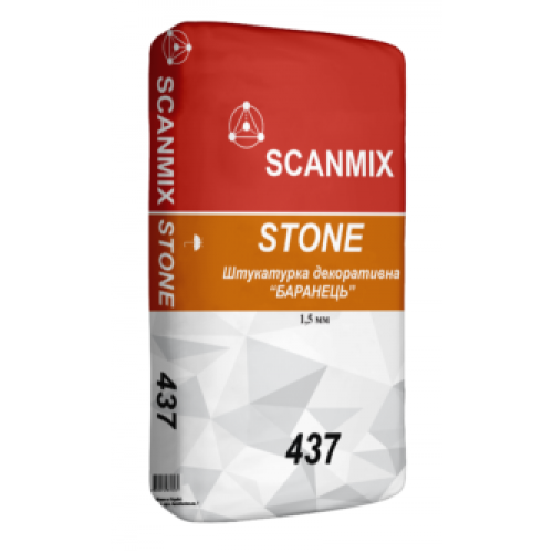 Штукатурка декоративна Scanmix Stone "барашек" 1.5 мм 25 кг